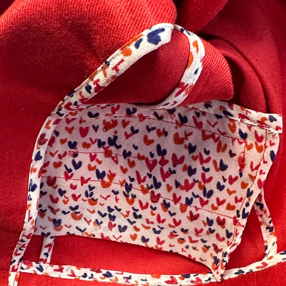 Cabi Red Valentine Linen Blend Button Front Jacket Blazer Womens Size M - Picture 10 of 10